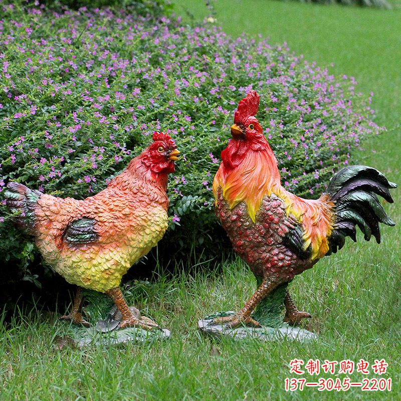 河南典雅公鸡雕塑