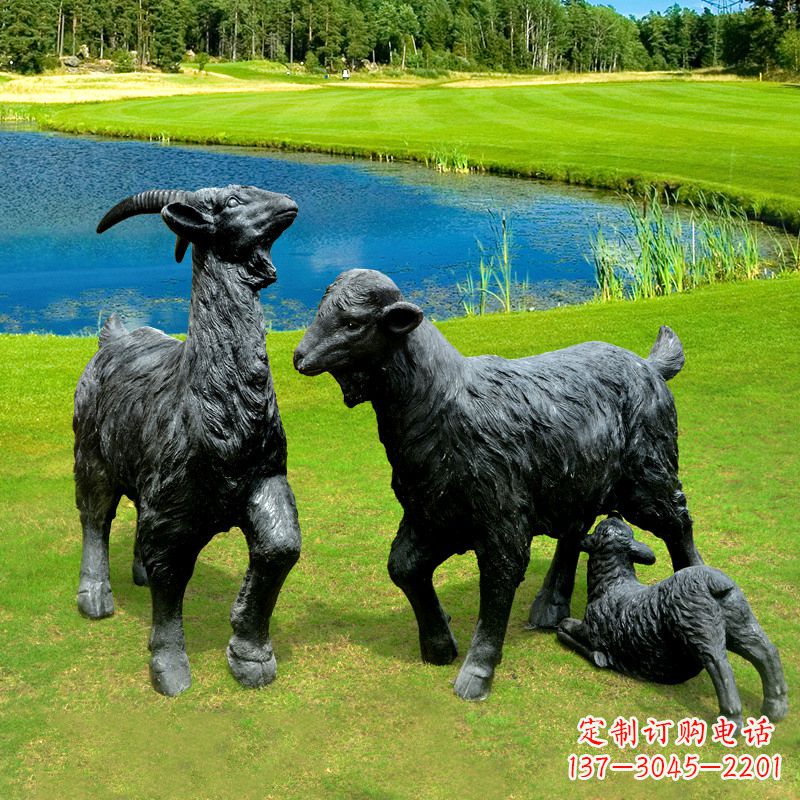 河南 雕刻经典,匠心独具,黑山羊雕塑