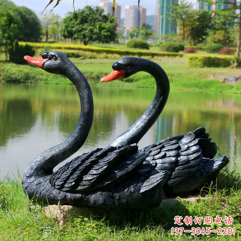 河南玻璃钢天鹅雕塑