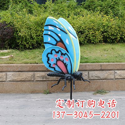 河南仿真蝴蝶_大号蓝色款116x75x160