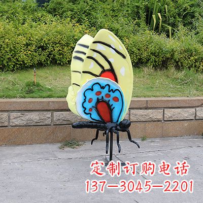 河南仿真蝴蝶_大号黄色款116x75x160