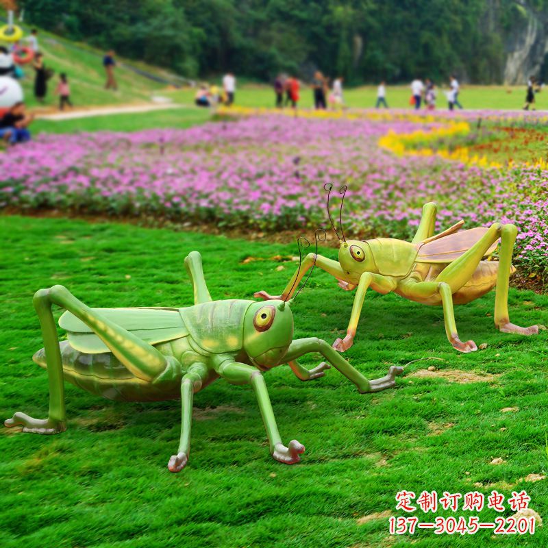 河南精美蝗虫雕塑摆件