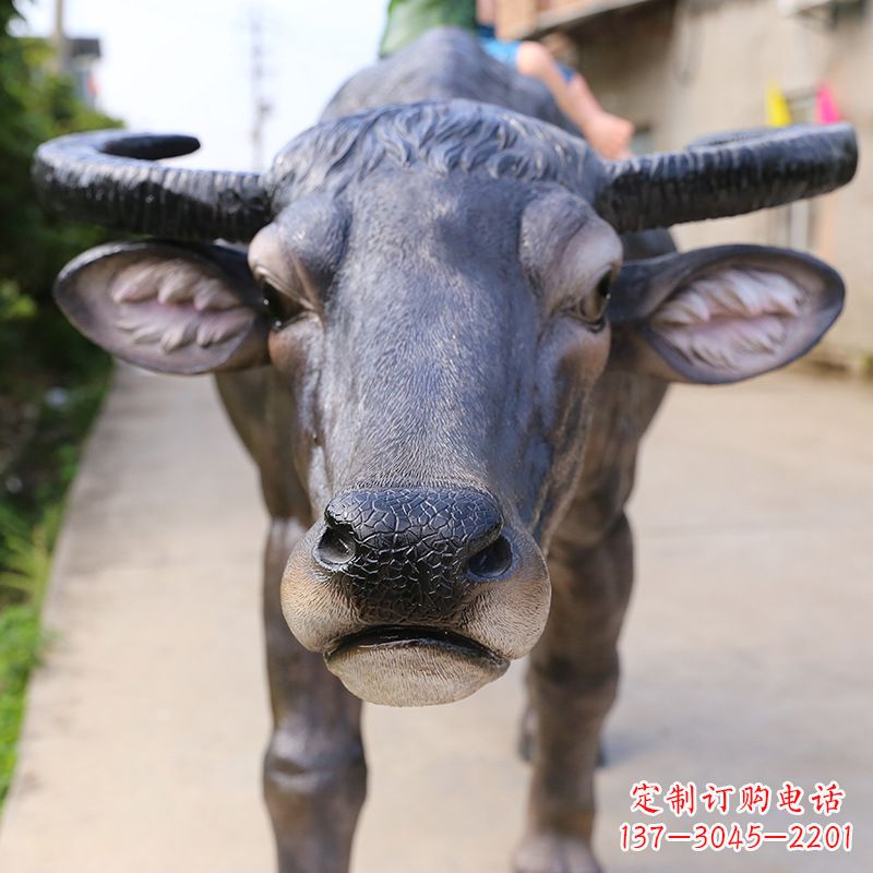 河南精美水牛雕塑