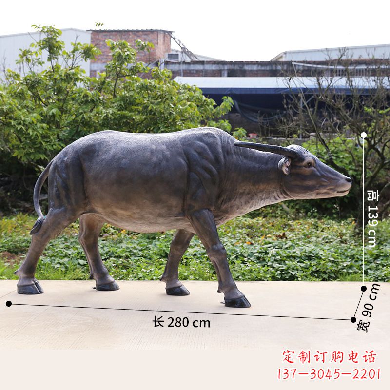 河南仿真水牛雕塑