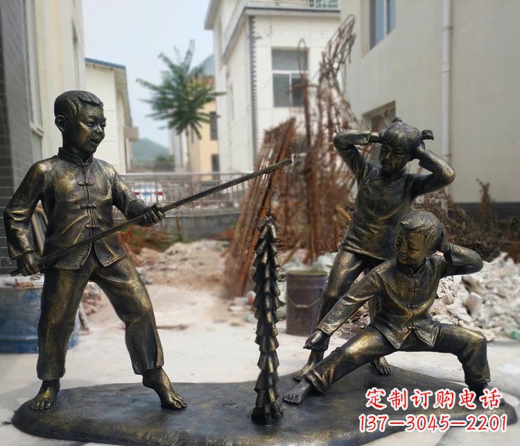 河南精美儿童铜雕,为孩子们带来欢乐