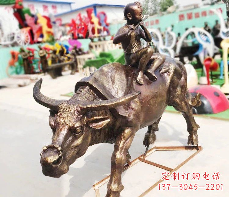河南牛郎雕塑精美绝伦的铜雕艺术