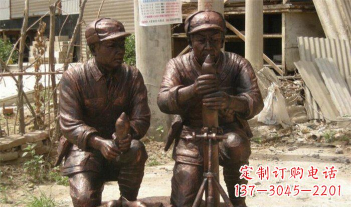 河南英勇勇士铜雕