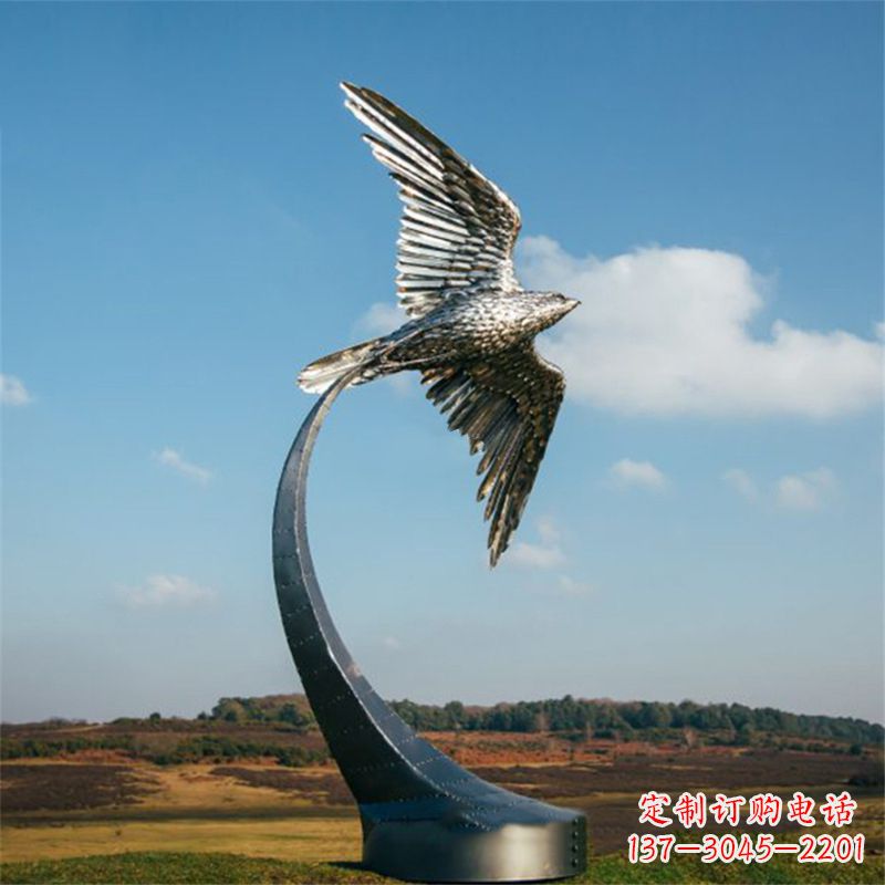 河南不锈钢老鹰雕塑