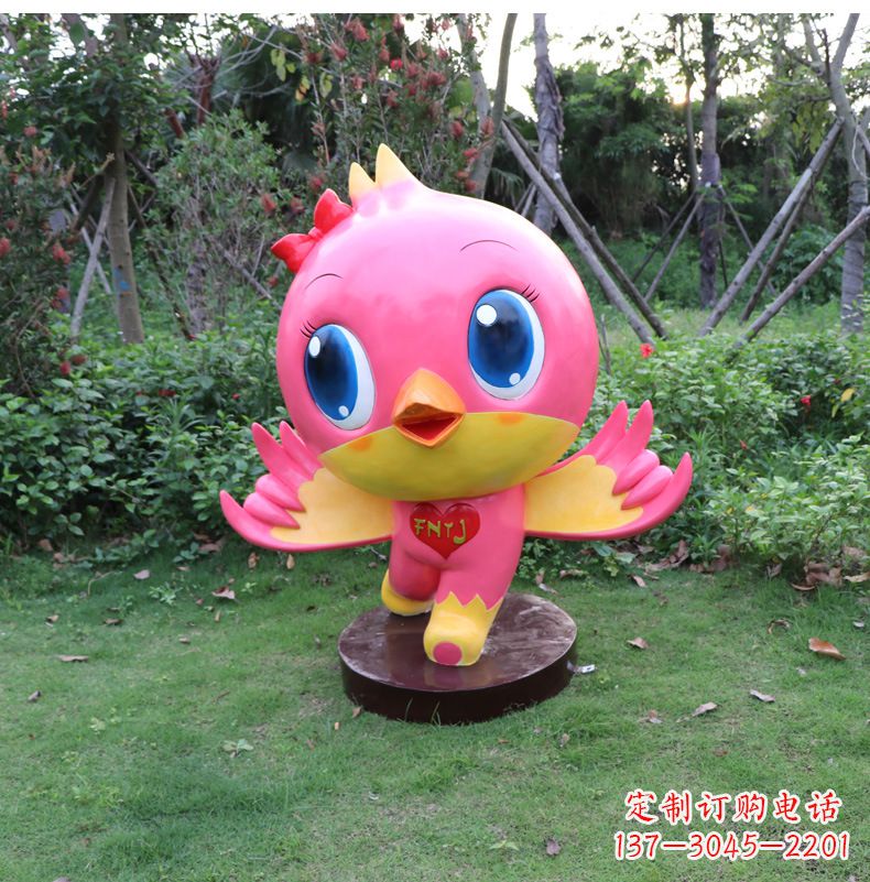河南玻璃钢卡通鸽子雕塑