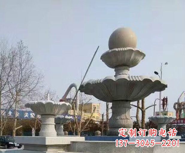河南风水球大型喷泉石雕
