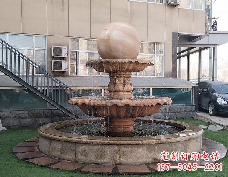 河南风水球喷泉石雕 (2)
