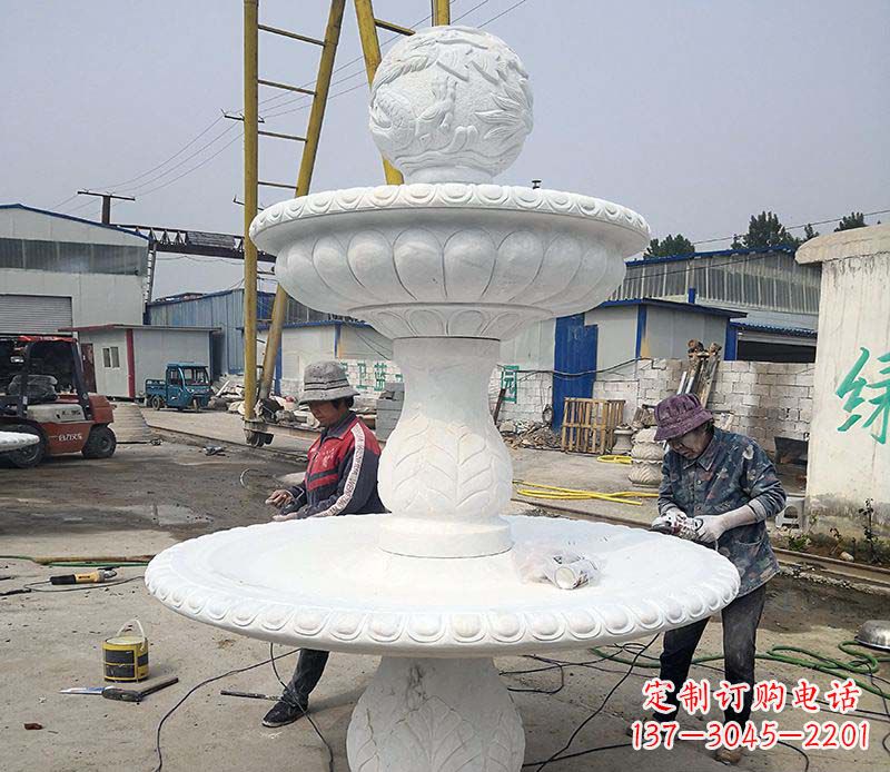 河南风水球喷泉石雕1