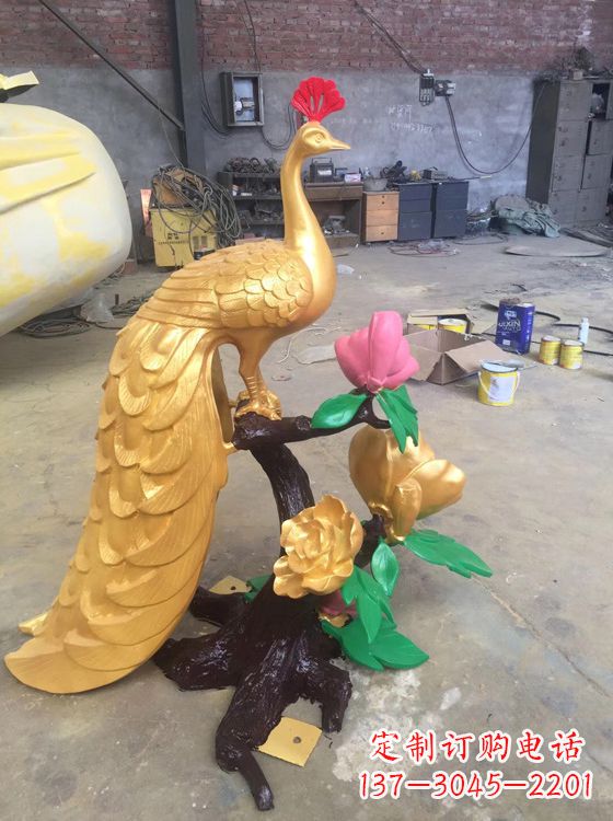 河南凤凰雕塑城市景观园林神兽百鸟之王铜雕