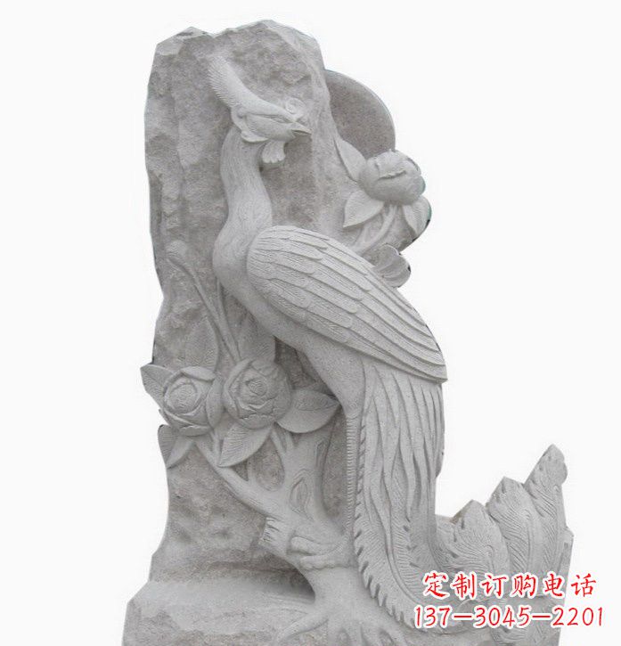 河南凤凰牡丹石雕222