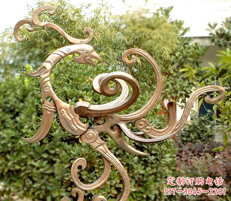 河南凤凰铜雕