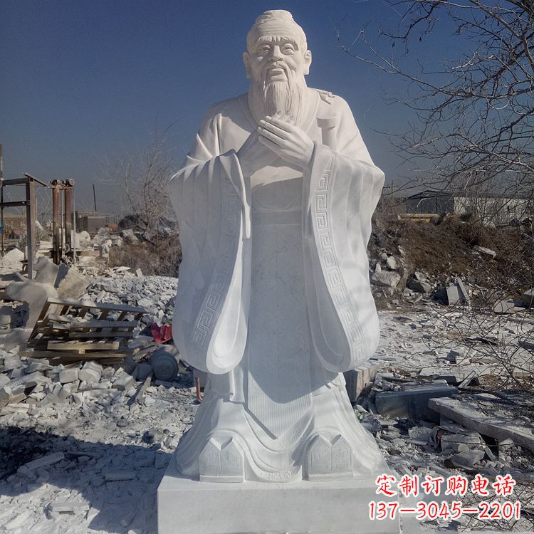 河南夫子庙孔子青铜雕像