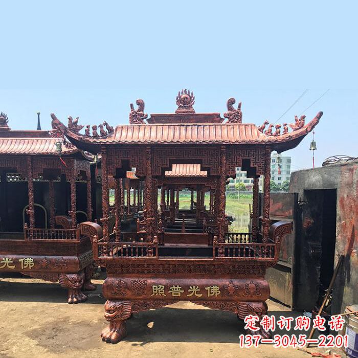河南精美铜香炉雕塑