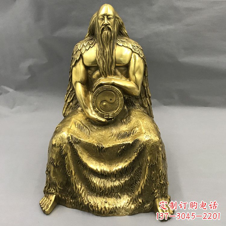 河南伏羲·神话传说铜雕塑