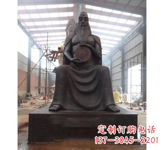 河南伏羲铜雕塑,精雕细琢的精美艺术品