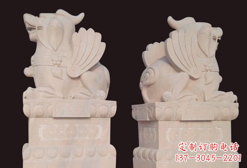 河南福星象征吉祥幸福高照貔貅石雕
