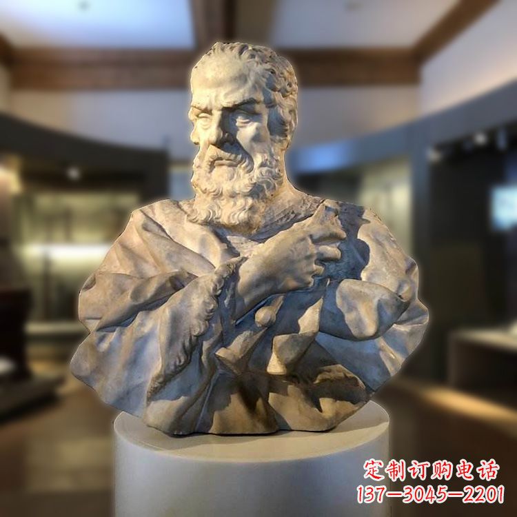 河南伽利略头像雕塑--精致定制