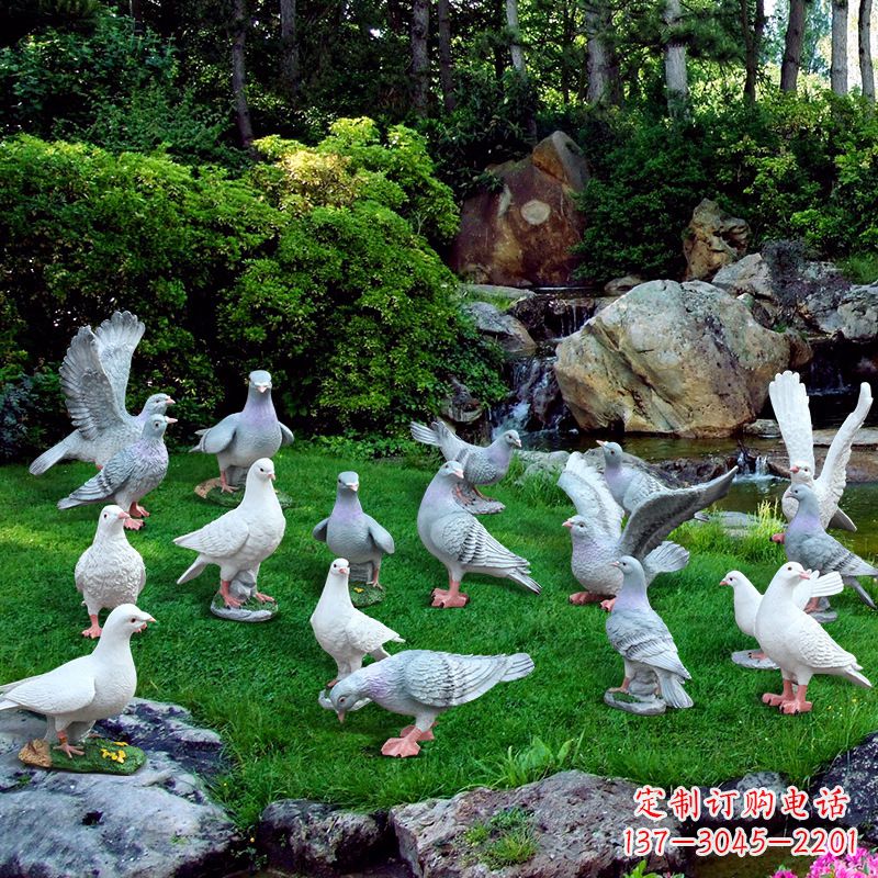 河南精致鸽子不锈钢雕塑