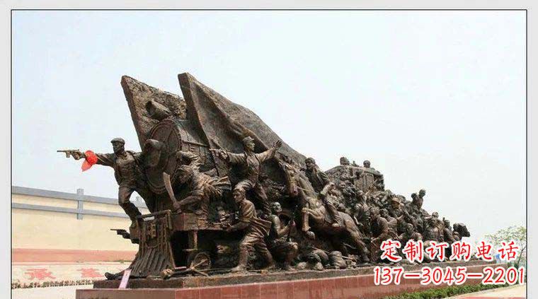 河南纪念革命战士铜雕