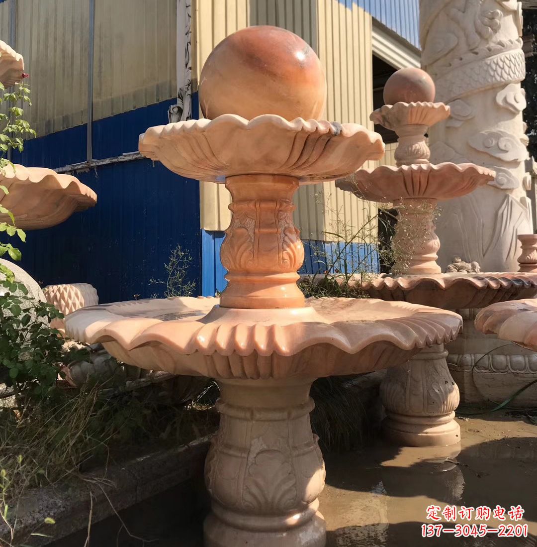 河南各类石雕风水球