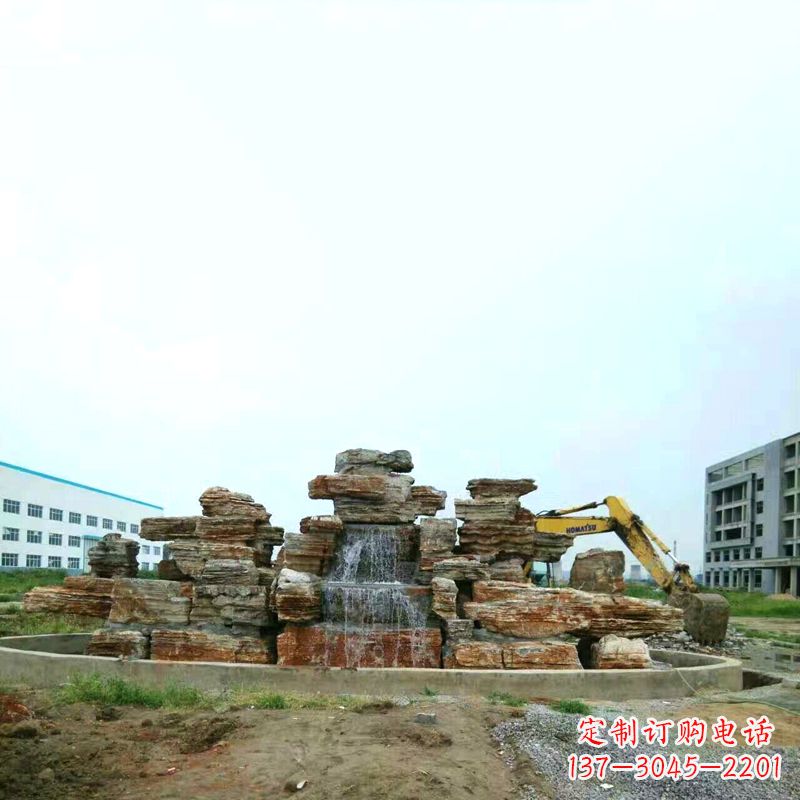 河南高雅精致的千层石假山雕塑