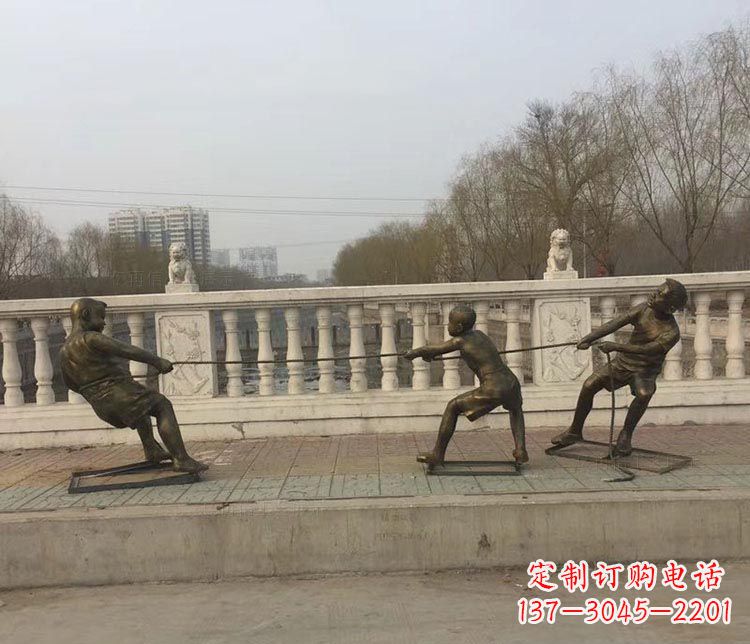 河南中领雕塑 | 铜雕像,营造欢乐的童年回忆