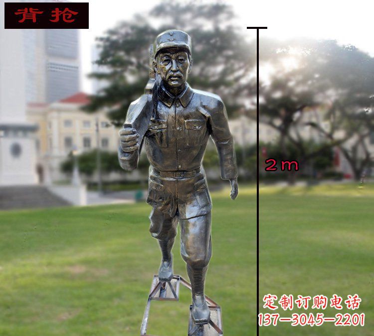 河南中领雕塑英勇勇士铜雕