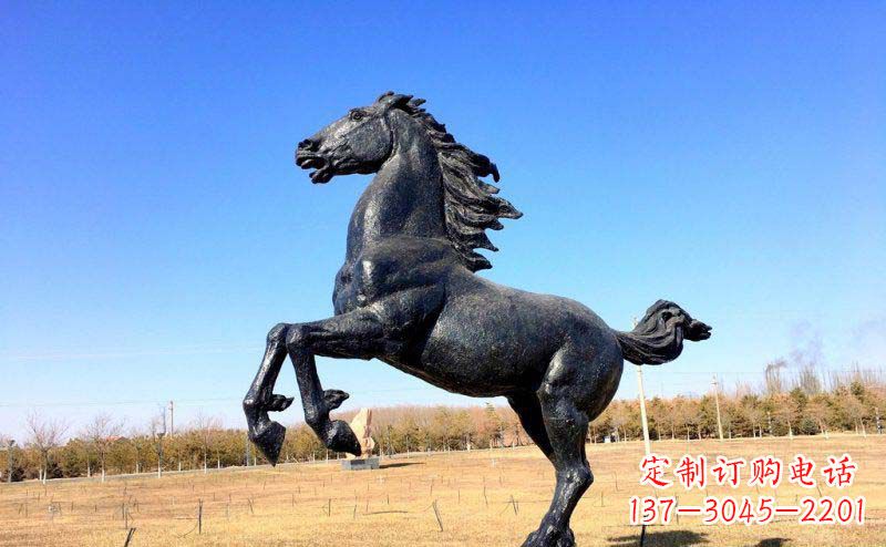 河南精美铜雕奔马动物雕塑