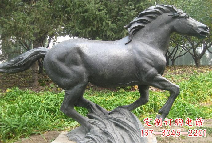 河南公园奔马铜雕222