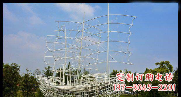 河南唯美不锈钢帆船雕塑