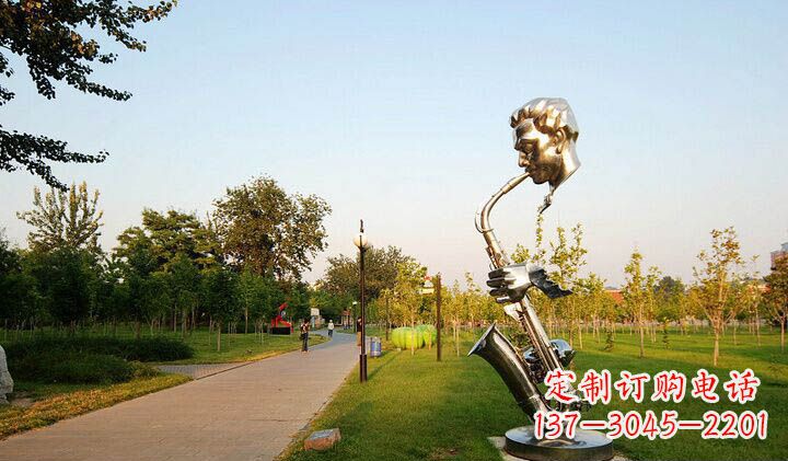 河南不锈钢萨克斯抽象雕塑