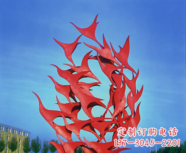 河南立体不锈钢大雁雕塑