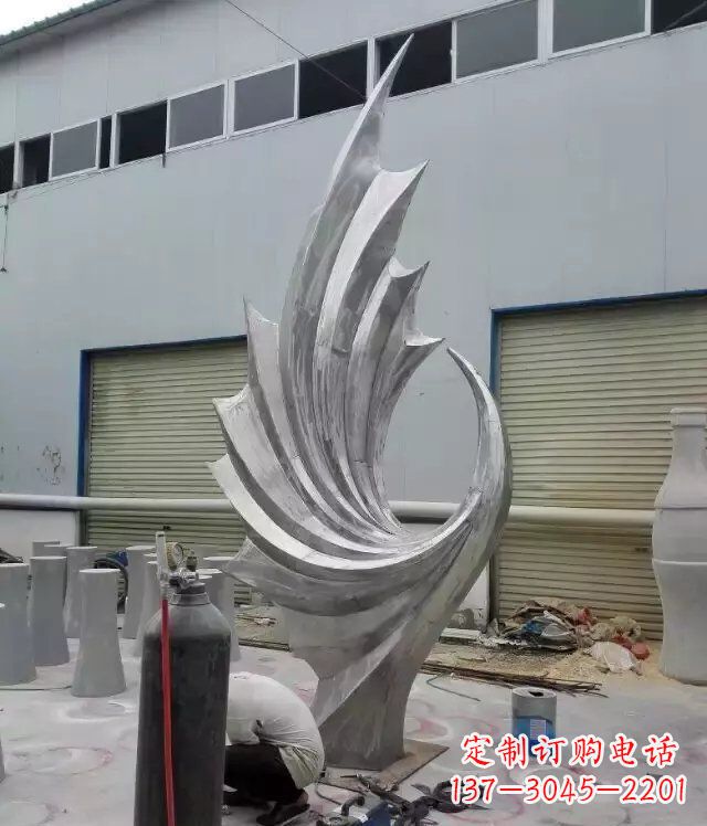 河南 不锈钢凤凰抽象雕塑