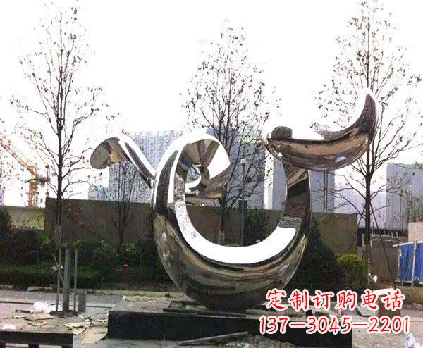 河南新品发布不锈钢抽象鲸鱼雕塑