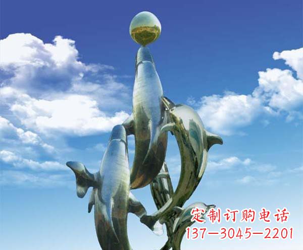 河南有定制|不锈钢|大型海豚雕塑