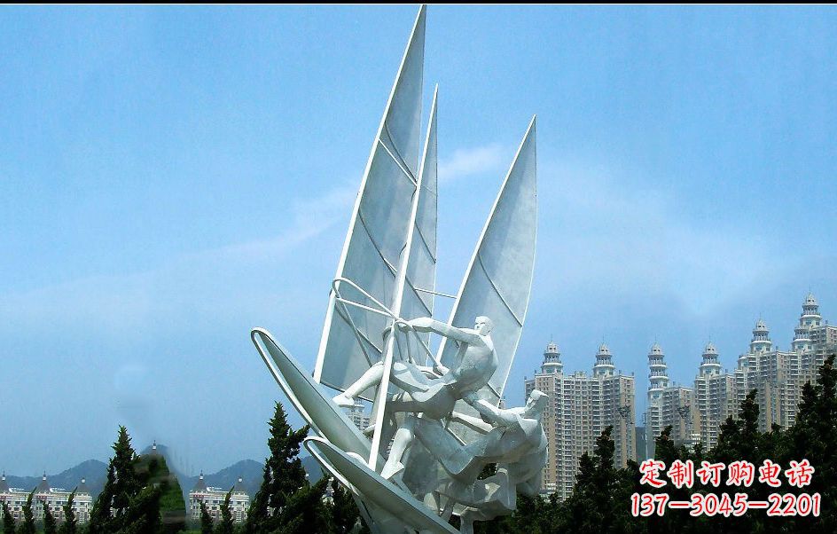 河南不锈钢帆船比赛雕塑