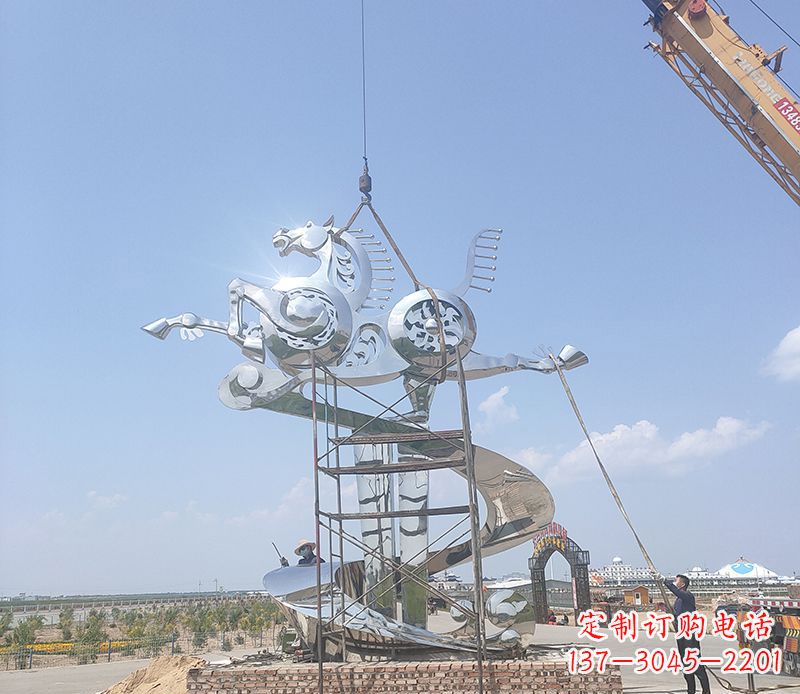 河南飞马雕塑,美景流驰