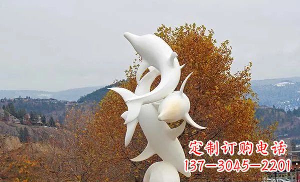 河南山东中领雕塑海豚雕塑让自然之美悠然而生