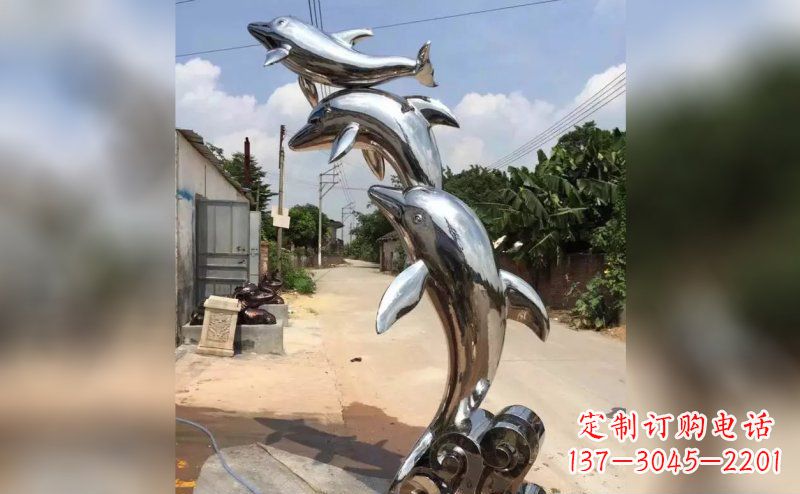 河南产品名称优雅海豚雕塑