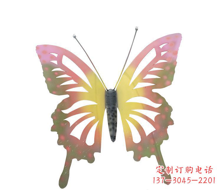 河南公园不锈钢蝴蝶摆件雕塑1