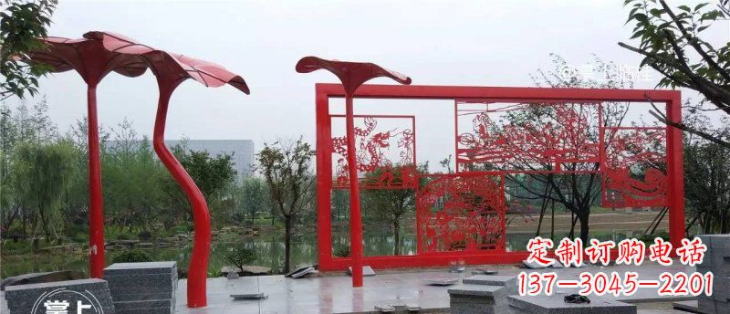 河南不锈钢龙凤雕塑
