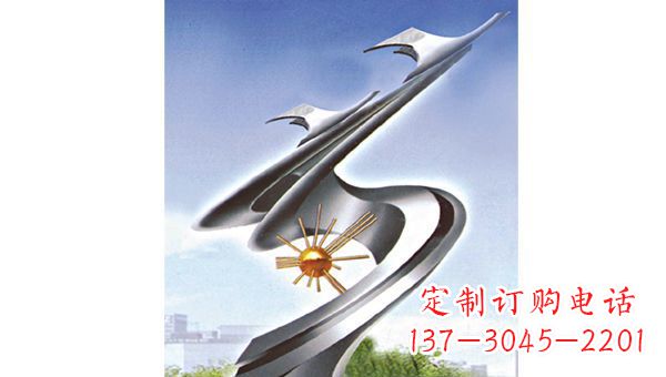 河南展翅飞翔伊甸园不锈钢翅膀雕塑