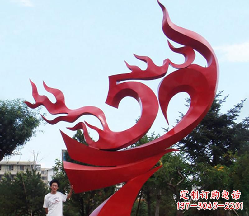 河南梦幻飘带景观雕塑
