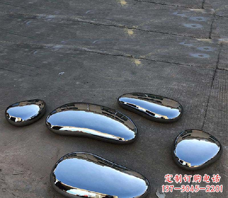 河南不锈钢水滴景观雕塑美轮美奂,营造自然灵动