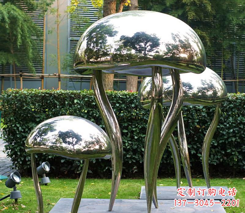 河南艺术水母不锈钢雕塑
