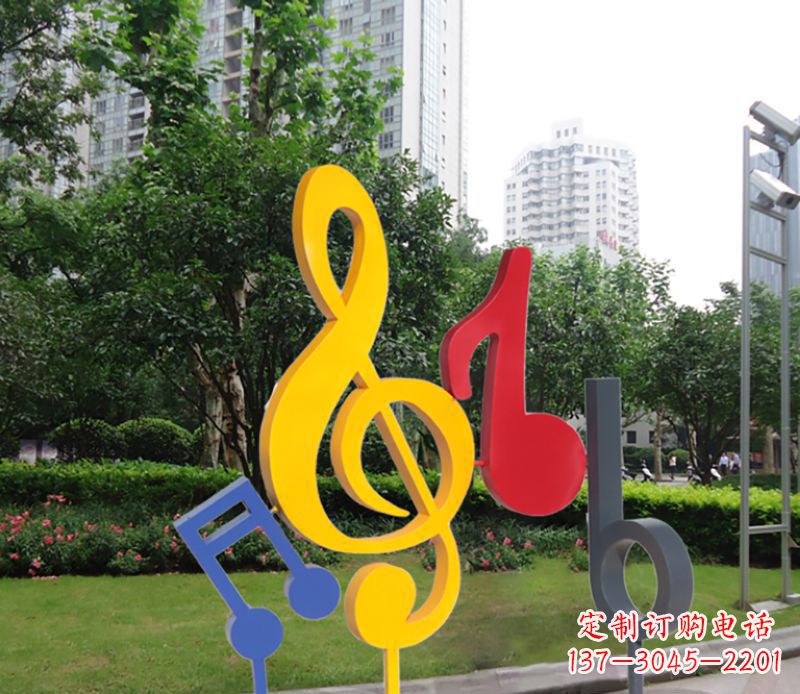 河南不锈钢音符雕塑-引领您的心情旋律